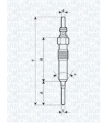 MAGNETI MARELLI - 062900087304 - Свеча накаливания renault megane iii 1.9 dci 06